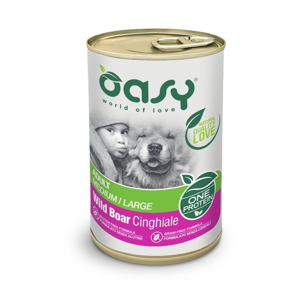 OASY One Protein mokra hrana za pse, divji prašič, 400g