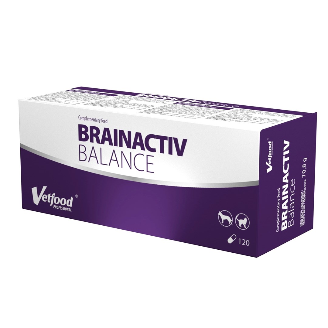 VETFOOD Brain Activ Balance – prehransko dopolnilo za pse in mačke, 120 tablet