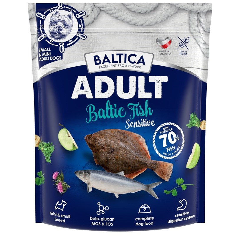 BALTICA Excellent Sensitive Baltic riba 1 kg - suha hrana za male pasme