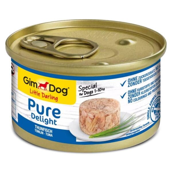 GIMDOG Little Darling Pure Delight Tuna Mono - mokra hrana za pse - 85g
