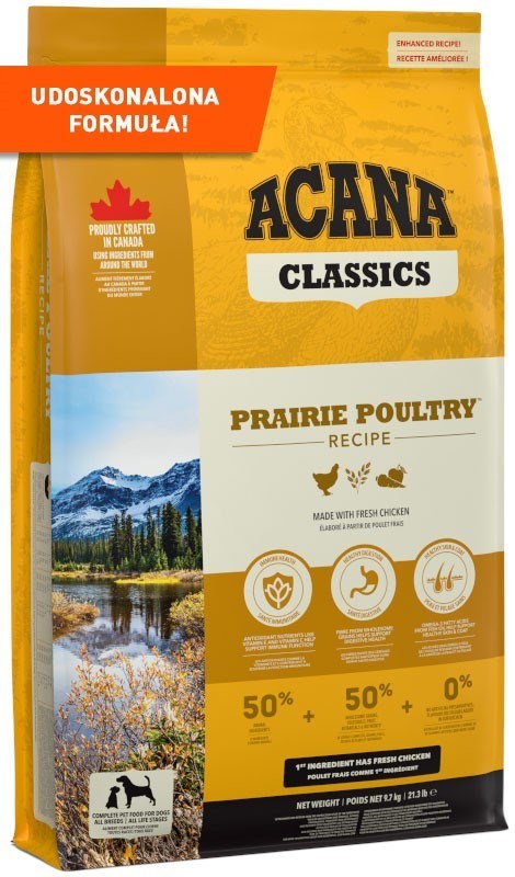 Acana Classics Prairie Poultry suha hrana za pse 9,7 kg