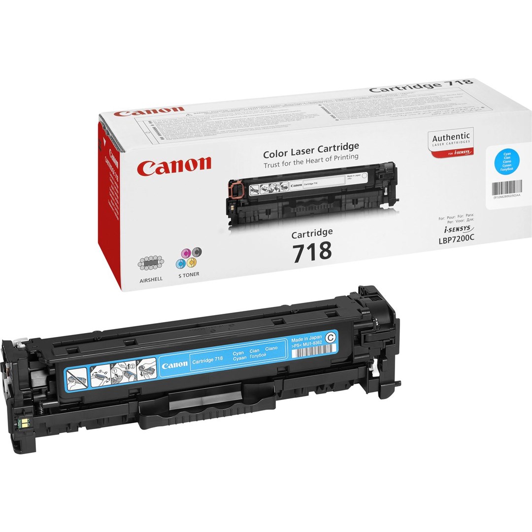 CANON CRG-718 Toner Cartridge, Cijan (2661B002)