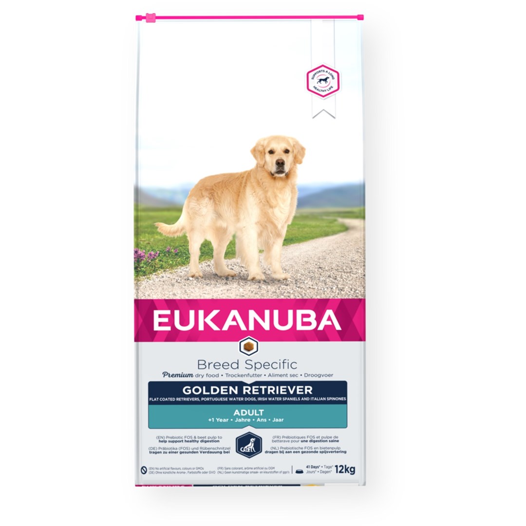 EUKANUBA briketi za pse Golden Retriever s piščancem, 12 kg