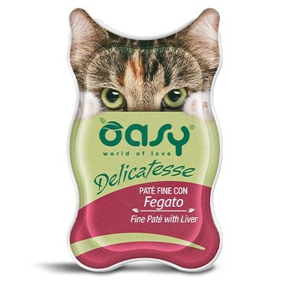OASY Delicatesse Fine pašteta z jetri - mokra hrana za mačke, 85g