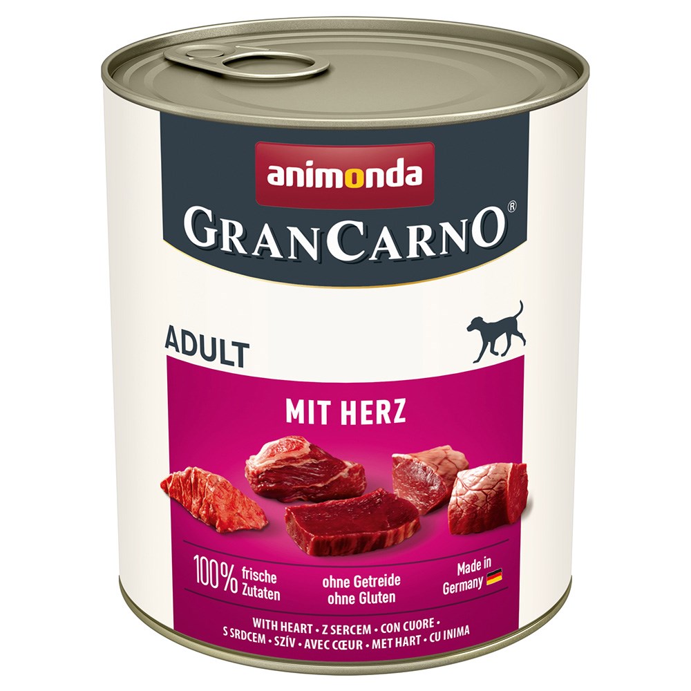 ANIMONDA GranCarno Adult mokra hrana za pse s srcem, 800g