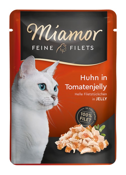 Miamor Feine Filets mačja vlažna hrana s piščancem in paradižnikom - 100 g