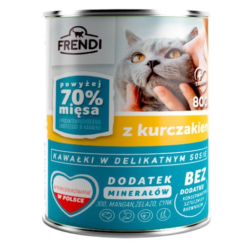 FND Mokra hrana za mačke s piščancem, 800g