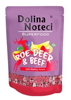 Dolina Noteci Superfood - Jelen in Govedina - mokra hrana za pse - 300 g