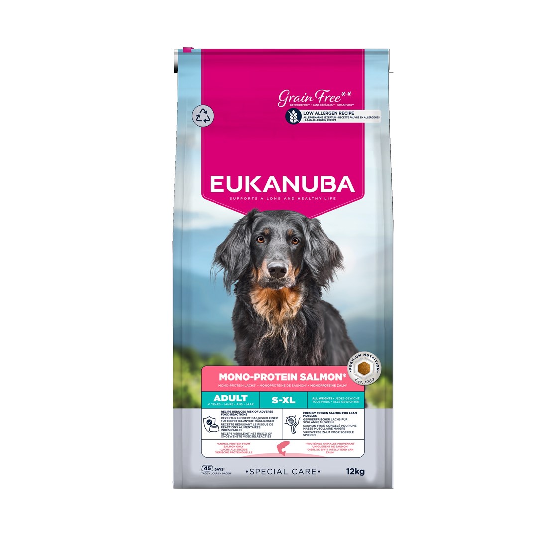 EUKANUBA Special Care Mono-Protein Adult losos - suha hrana za pse - 12 kg