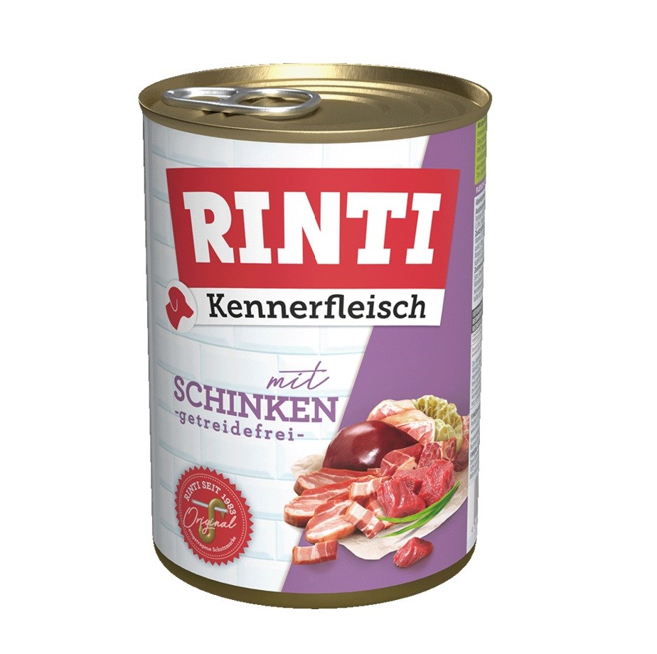 RINTI Kennerfleisch Ham - mokra hrana za pse s šunko 400g