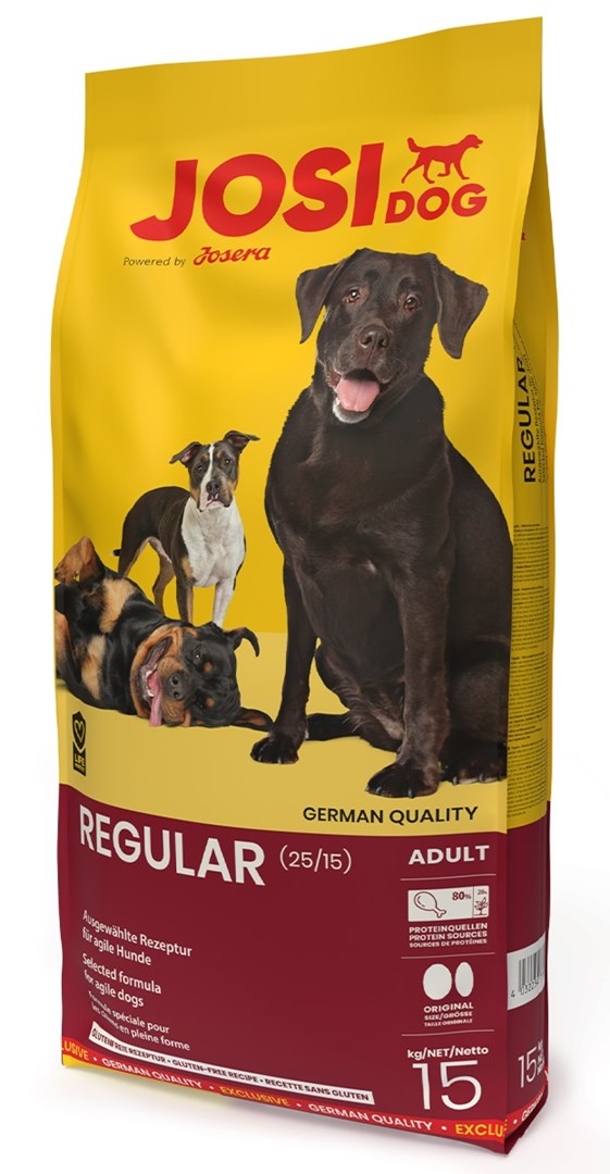 JOS JosiDog Regular - suha pasja hrana, 15 kg