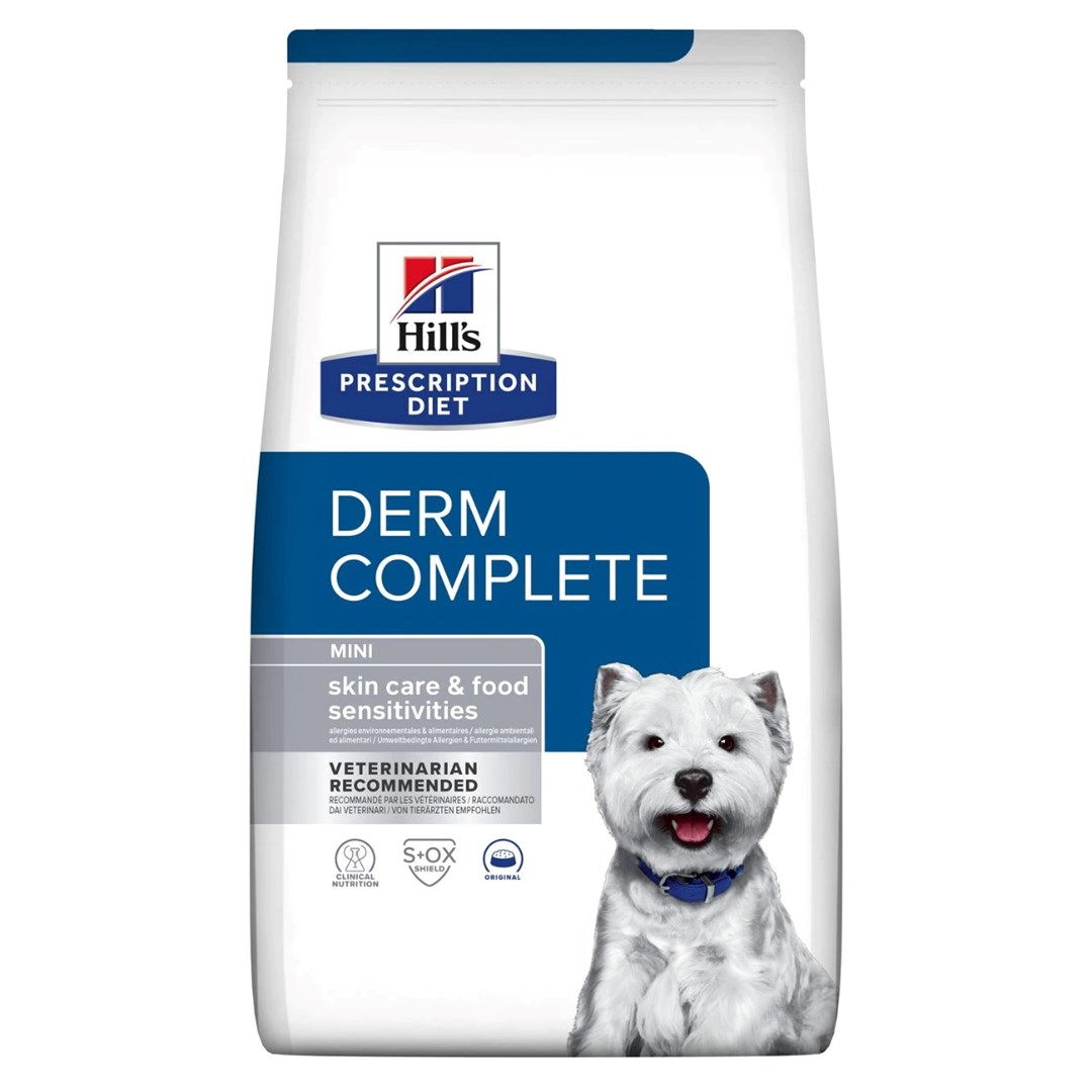 HILL'S Prescription Diet Derm Complete Mini Canine, suha pasja hrana, 1 kg
