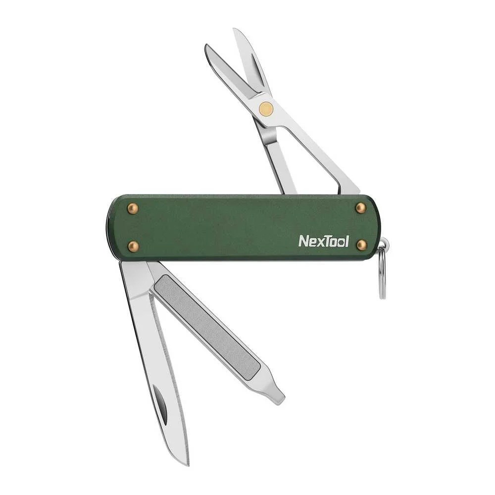 NexTool Mini žepni nož NE0143 4-v-1, zelen