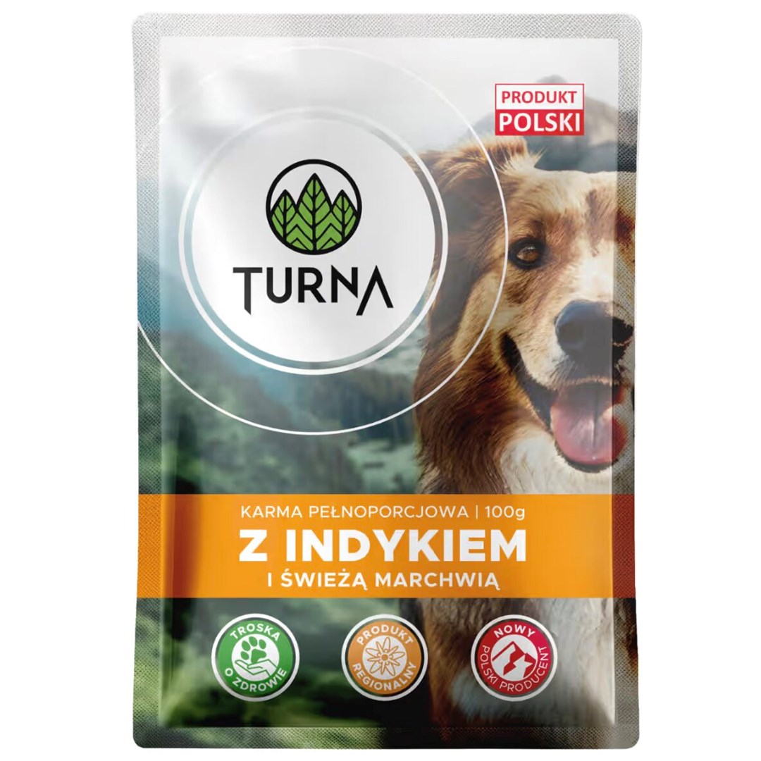 TURNA s puranom – Mokra hrana za pse – 100 g