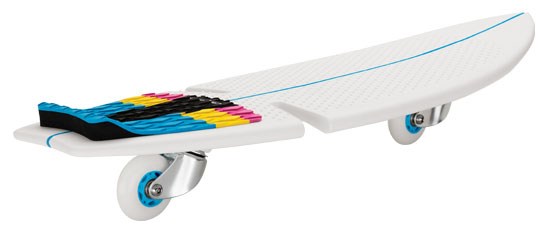 Razor SKATEBOARD RIPSURF caster board, 100 kg, modra/roza/bela/rumena/črna