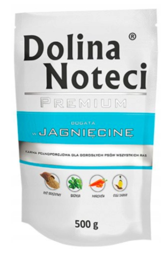 DNT Premium Rich in Lamb - Mokra pasja hrana, 500 g