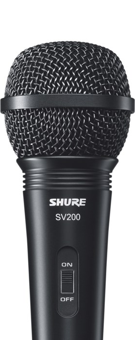 Shure SV200 Dinamični mikrofon, črn, za karaoke