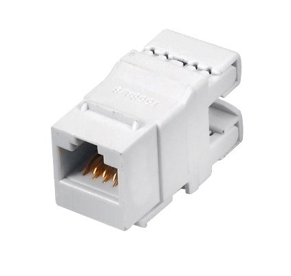 Q-LANTEC MKN-U6-1 RJ45 UTP Cat. 6 priklopni modul, bel