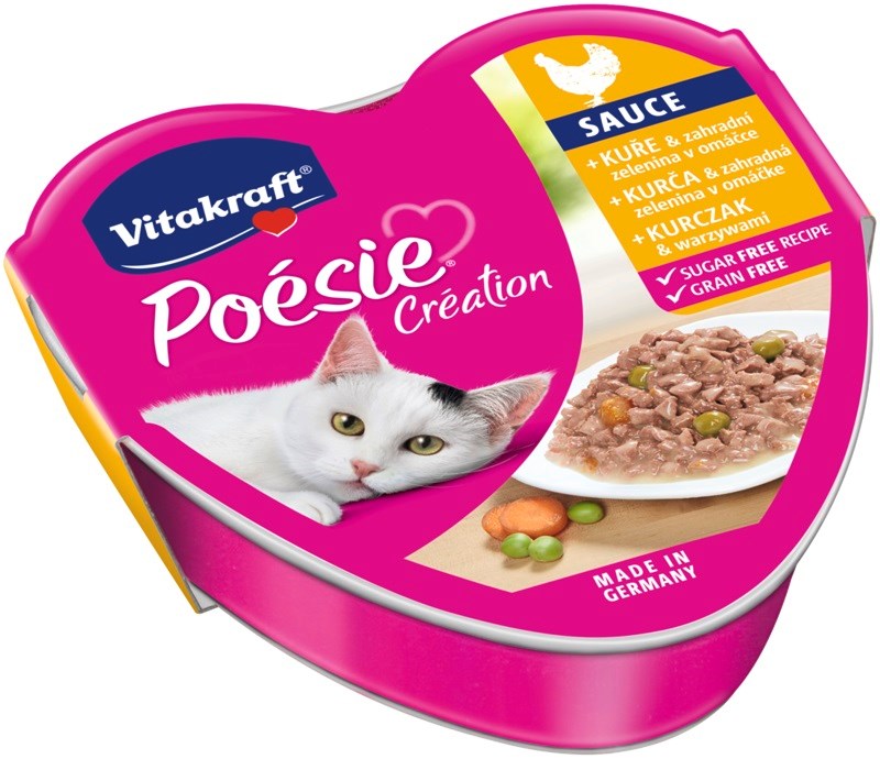 VITAKRAFT POESIE CREATION SOS piščanec/zelenjava - mokra hrana za mačke - 85 g