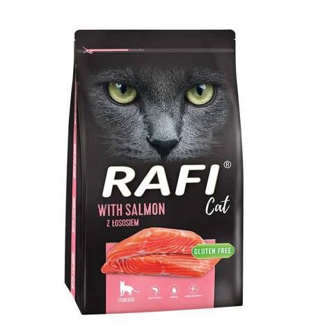 DNT Rafi Sterilised Cat s lososom - suha hrana za mačke, 7 kg