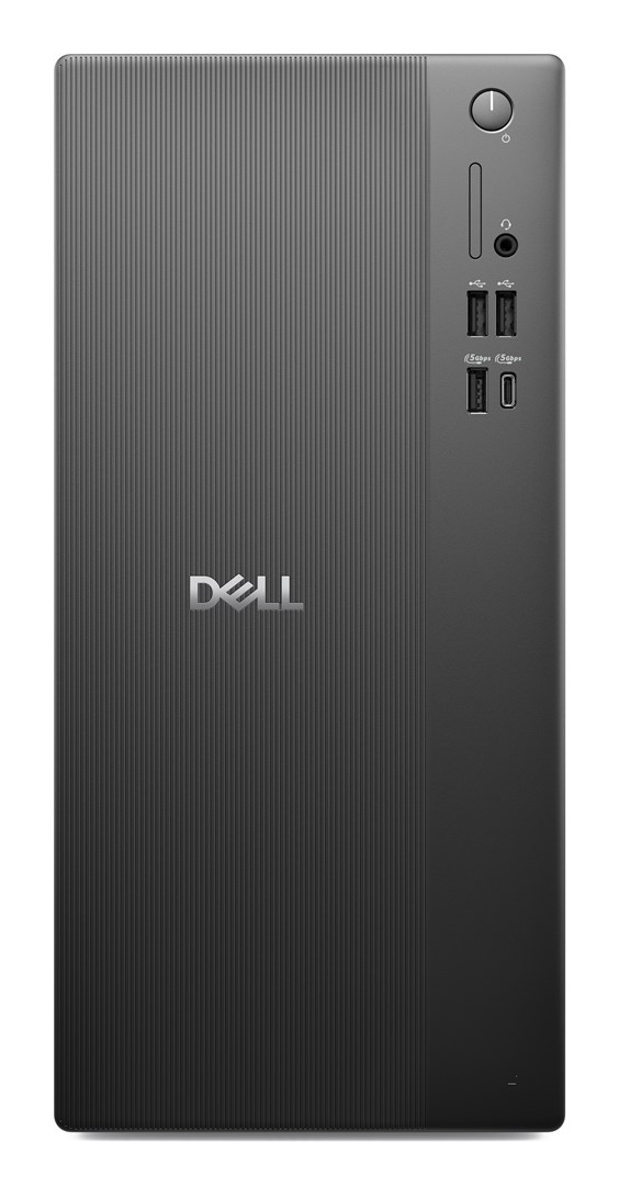 DELL TOWER PC ECT1250: Intel® Core™ i3 i3-14100, 8 GB DDR5, 512 GB SSD, Windows 11 Pro (črn)