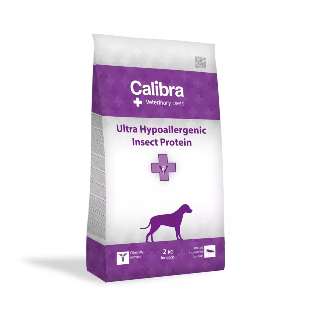 CALIBRA Veterinary Diets Ultra Hypoallergenic z žuželkami - suha hrana za pse - 2 kg