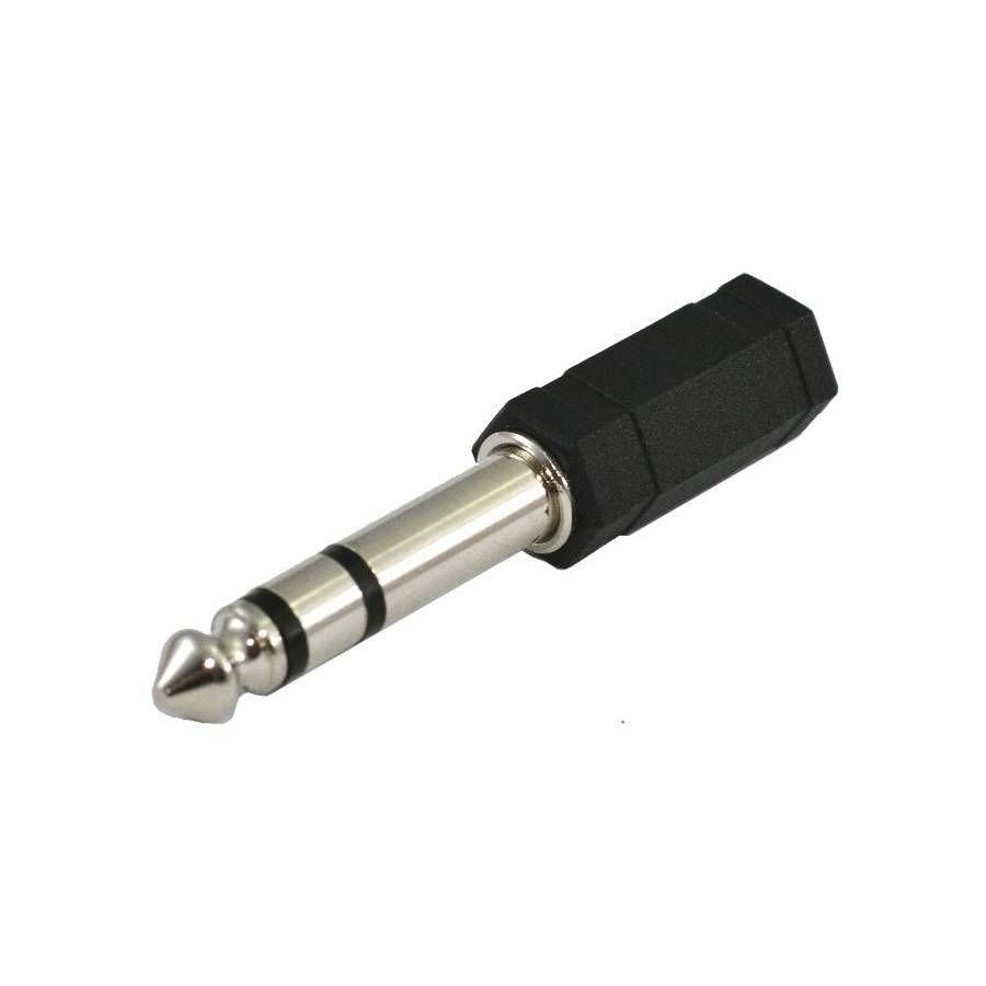 SSQ HA1 SS-1820 Adapter jack stereo 3,5 mm (ženski) - jack stereo 6,3 mm (moški), črn