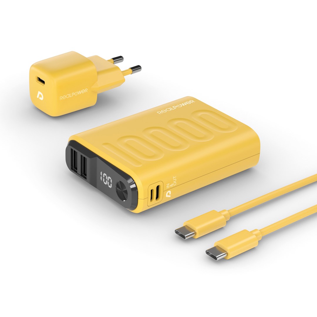 Prenosni polnilnik NON Ultron PB-10000 10000 mAh, Rumena
