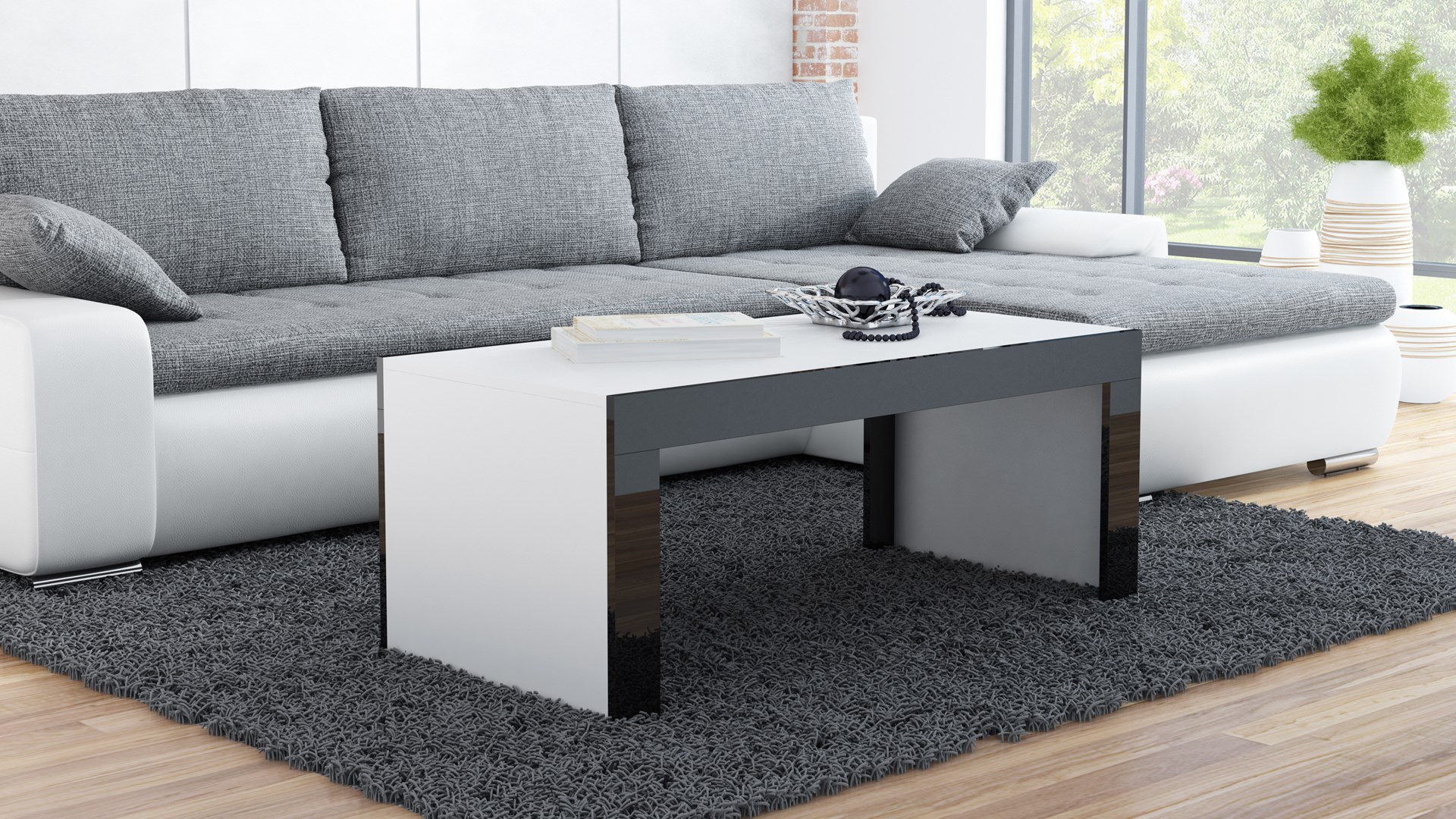 Cama TESS120 klubska mizica, pravokotna, 2 nogi
