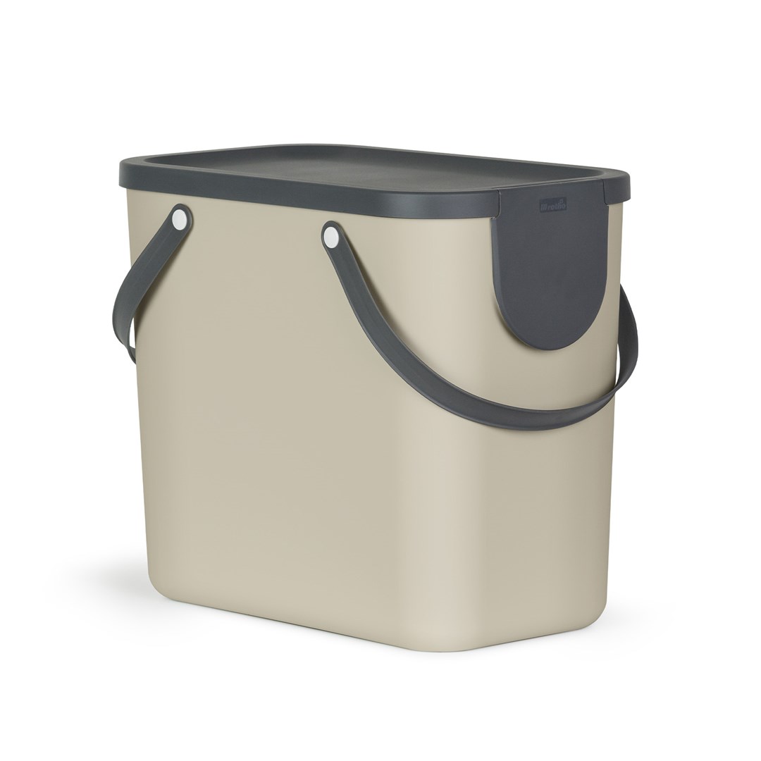 ROTHO Albula posoda za ločevanje odpadkov, 25 l, cappuccino