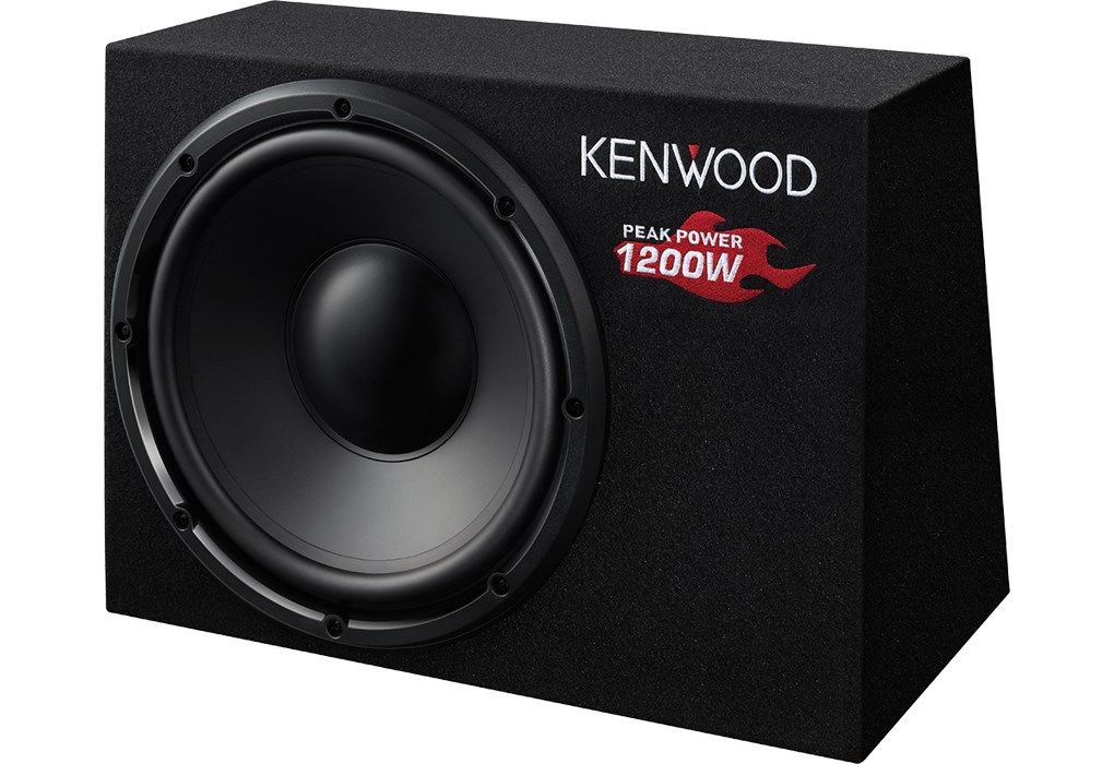 Kenwood KSC-W1200B avto subwoofer, 300W RMS, črn