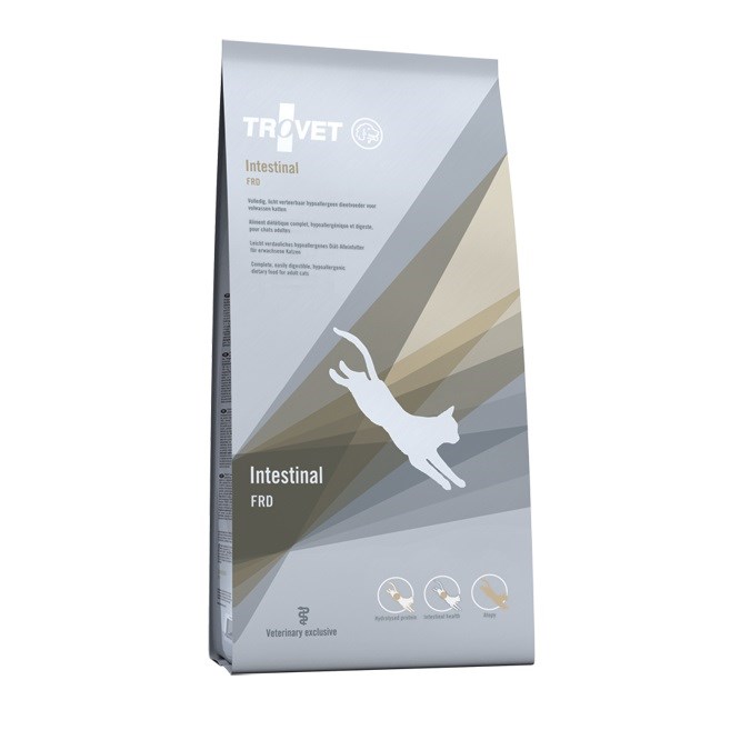 Pasja hrana TROVET Intestinal FRD, za odrasle mačke, s perutnino, 2,5 kg