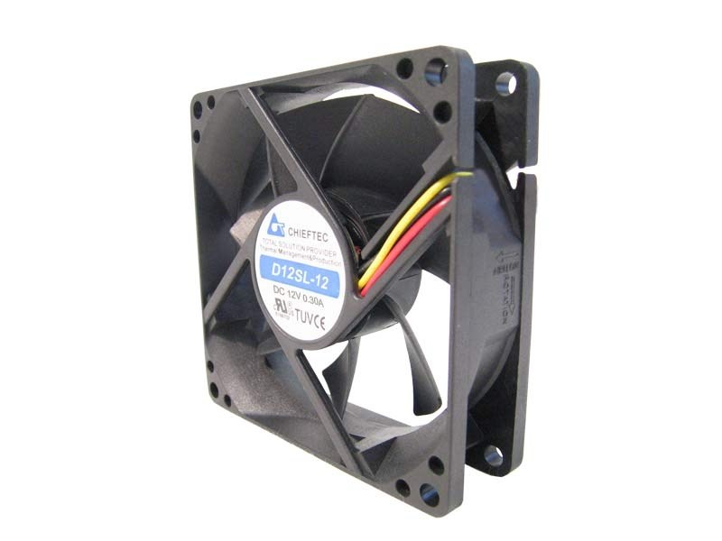 Chieftec AF-1225S – ventilator za računalniško ohišje, 120 mm, črn