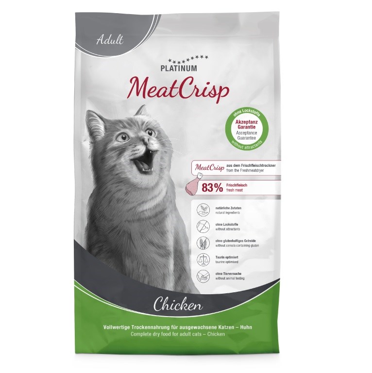 PLATINUM MeatCrisp Adult Piščanec - Suha hrana za mačke, 3 kg