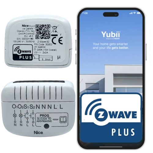 Pametni rele Nice FGS-225 EU Z-Wave 2-kanalni
