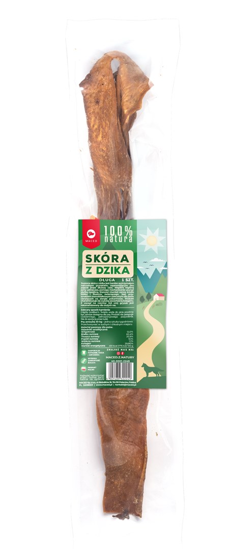 Poslastica za pse MDE divji prašič, 45 cm, 1 kos