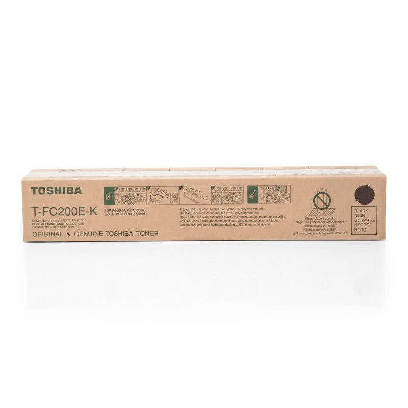 Toshiba T-FC200EK črn toner, T-FC200E, original