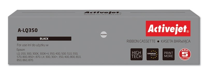 Activejet A-LQ350 trak za tiskalnik (nadomestni za Epson S015633), črn