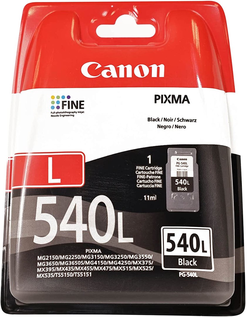 Originalna črna kartuša Canon PG-540L, standardna, 11 ml