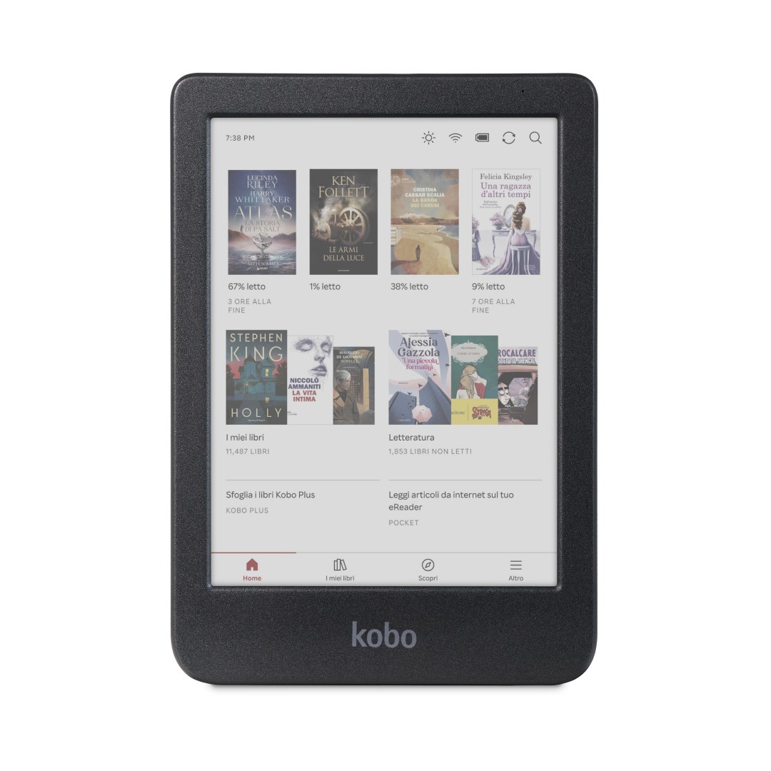 E-bralnik Rakuten Kobo Clara Colour, 16 GB, Wi-Fi, črn