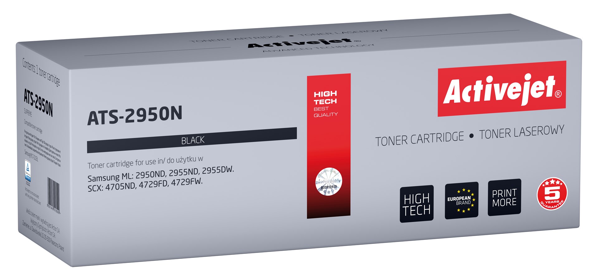Activejet ATS-2950N toner (nadomestni za Samsung MLT-D103L), 2500 strani, črn