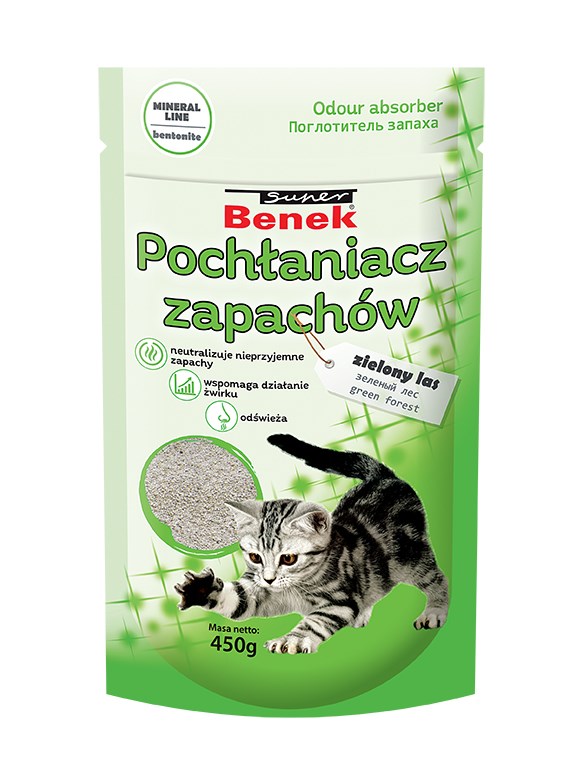 CERTECH Odor Absorber Super Benek Green Forest - Nevtralizator vonjav - 450 g