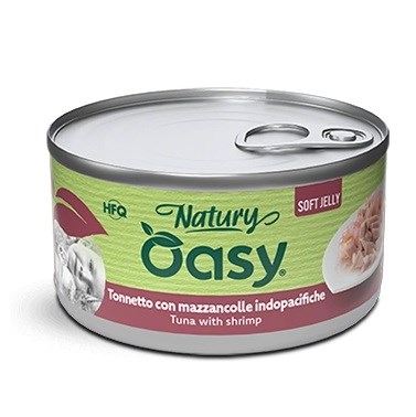 OASY Natury Mehko žele tuna z rakci - mokra hrana za mačke, 150g
