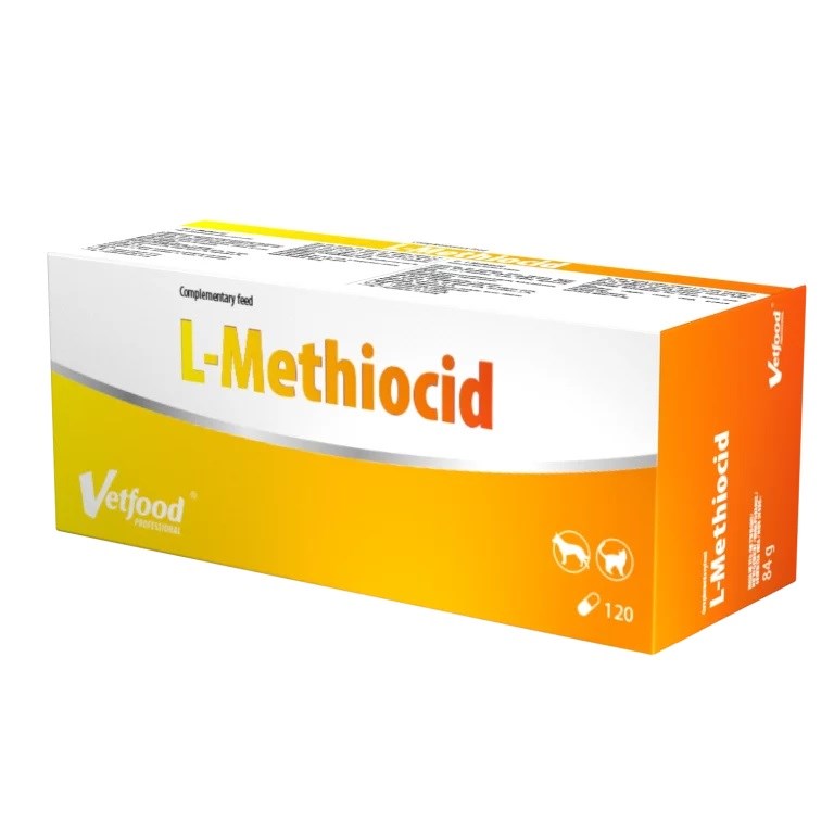 VETFOOD L-Methiocid - prehransko dopolnilo za pse in mačke - 120 kos.