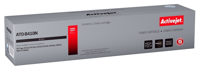 Activejet ATO-B410N toner (nadomestni za OKI 43979102), črn, 3500 strani