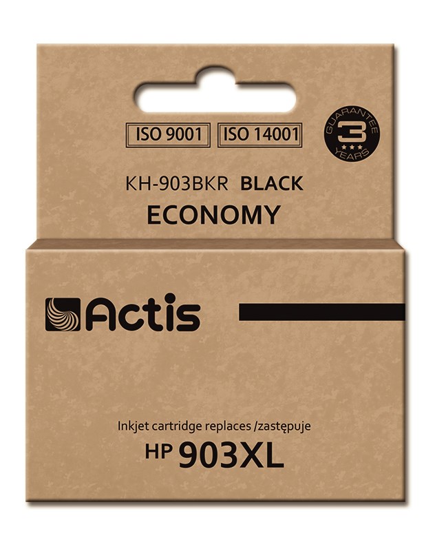 Actis KH-903BKR združljiva črna kartuša (nadomestilo za HP 903XL T6M15AE, 30 ml)