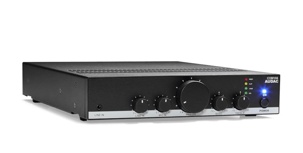 AUDAC COM104 Razglasitveno ojačevalnik 40W @70/100V, črn