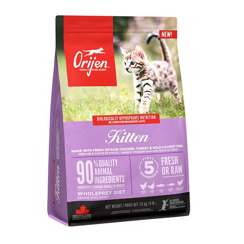 ORIJEN Kitten - Suha hrana za mačje mladiče, 1,8 kg