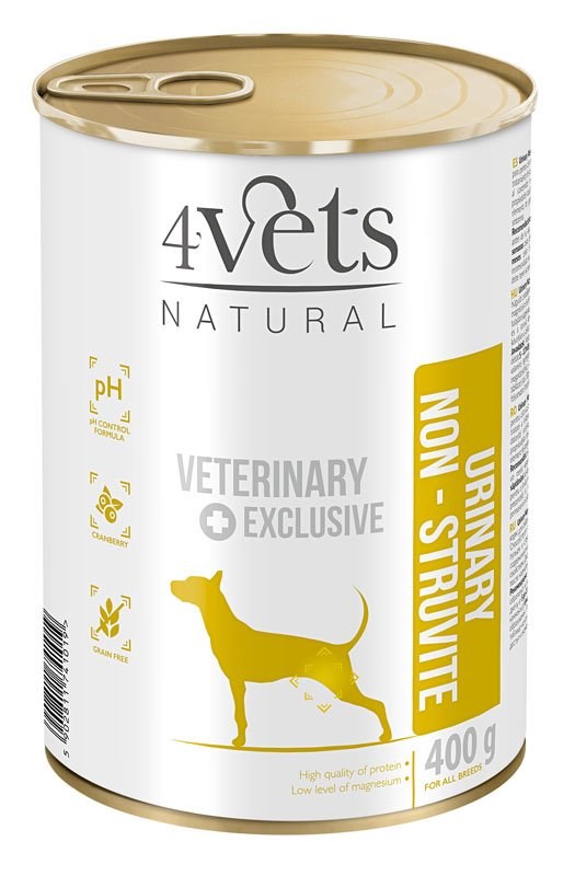 4VETS Natural Urinary No Struvit hrana za pse - mokra hrana, 400 g