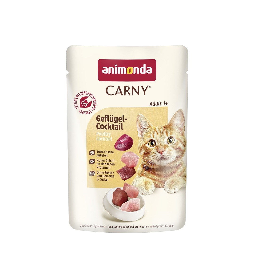 ANIMONDA Carny Adult Piščančji koktejl - mokra hrana za mačke - 85g